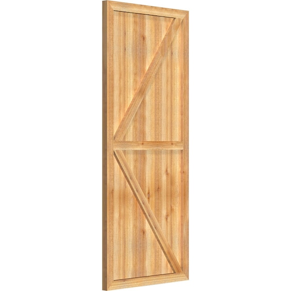 Framed Board-n-Batten Shutters W/Z-Bar, Rough Sawn Western Red Cedar, 26 7/8W X 63H